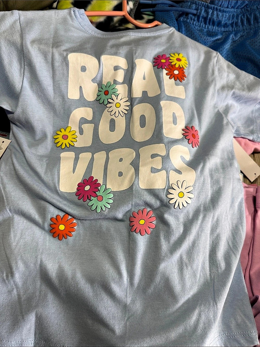 Wonder Nation Real Good Vibes Graphic Tee